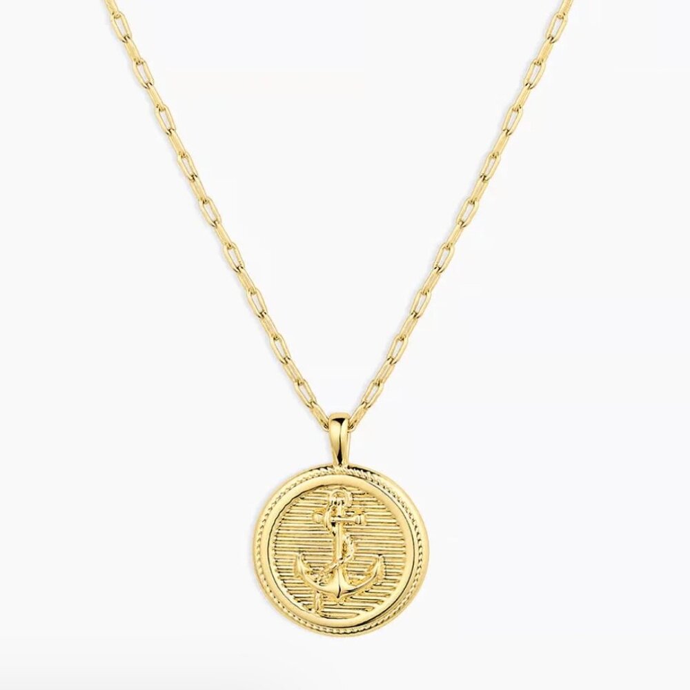 Gorjana Anchor Coin Necklace - Picture 2 of 3